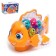Lifting fish, light and sound, works from batteries, orange color