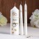 A set of wedding suppositories with beads "Wedding rings", white, handmade, mix