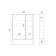 Viant mirror “Malta 60” 600x134x850 mm, right/left, without light