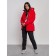 Ski jacket female, size 50, red color