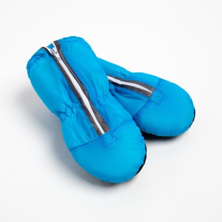 Winter children's mittens minku, central blue, river 16-17 (20 cm)