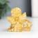 Souvenir Polystone "Angel with roses" gold mix 4x5x5.5 cm