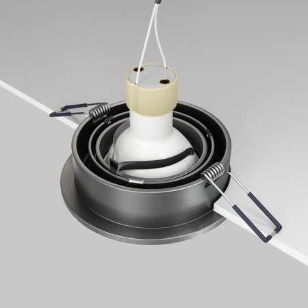 The built-in lamp Technical DL023-2-01S, 1x50W, 9.2x9.2x2.5 cm, GU10, silver color-6