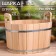 Gang from linden oval, 20l, stainless hoop, "Dobroparov"