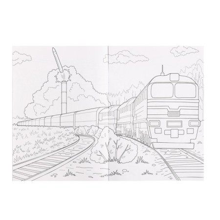 Coloring for boys "Modern superheroes. Rocket launches and artillery "-4