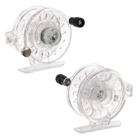 Inertial coil, plastic, diameter 6 cm, guide fishing lines, transparent color, 109-1
