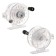 Inertial coil, plastic, diameter 6 cm, guide fishing lines, transparent color, 109