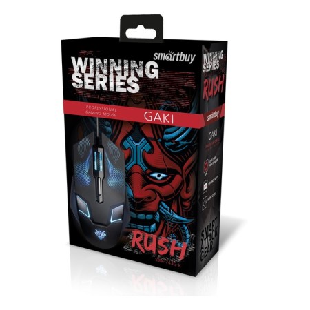 Mouse Smartbuy Rush Gaki 743G-K, wired, optical, game, 3200 dpi, USB, black-2