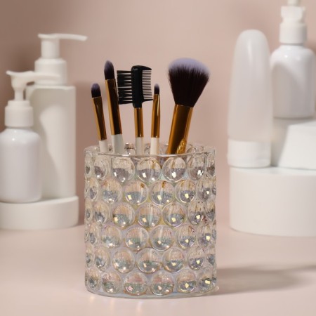 Storage for storing cosmetic supplies "Vivien", 10 × 9 cm, the color is transparent-1