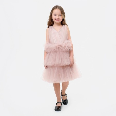 Платье нарядное для девочки KAFTAN, рост 122-128 см (34), цвет пыльно-розовый-7