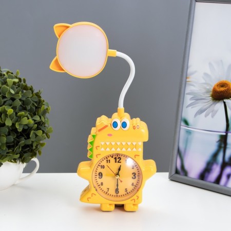 Dinosaurus table lamp LED 3W from AA/USB batteries yellow 4x12x35 cm Risalux-3