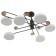 Chandelier 625356/6 LED 78W 3 modes 3000-6000k black-white 96x96x33 cm Bayerlux