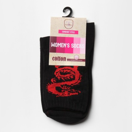 Socks "Red Dragon", black color, size 29-2