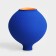 Vase for flowers decorative "Laura" color blue 20 x 16 x 16 cm