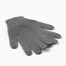Male gloves, dark gray color, size 22