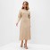 Dress female knitwear minku: Basic line beige color, rr 42