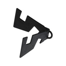 Luazon phone stand, keychain, folding, black
