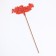 Topper wooden "beloved mother" red 14x7 cm