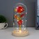 Nightlight "Red Flower" LED from batteries 3haaa 11x11x21.5 cm Risalux
