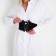 Women's belt, width 12 cm, on lightning, black color