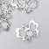 Decor for creativity Metal "Butterfly with Eyes" silver 2.5x3.1 cm