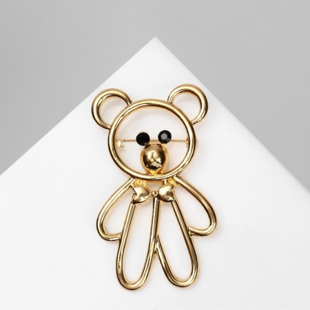 Bear "Bear" toy, black color in gold-2