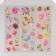PVC stickers "Flower aroma" set 3 sheets gold embossing 6x18 cm