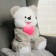 Soft toy "Bear", with a heart, mix