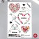 Tattoo on the body "I love" 10x15 cm
