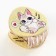 Hair crab, hair clips, beige color, 5 x 5 x 3.5 cm