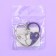 Key keychain children's acrylic "heart", 5.9 x 6.7 cm