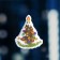 LED toy on Velcro "New Year tree" 8.5 × 10 cm, batteries Lr44x3, glow of multi