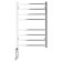 Domoterm electric heated towel rail "Quadro" P8, 500x800 mm, left, chrome