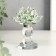 Souvenir glass "Lotus on the pedestal" rotates, green 10.5x8.5x8.5 cm