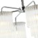 Suspended chandelier Imposio 6xe14 40w, size 80x80x61-150 cm, color chromium