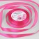 Satin ribbon, 12 mm × 23 ± 1 m, color-pink color No. 190