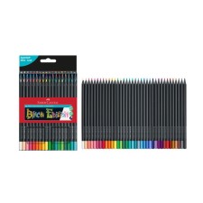 Color Faber-Castell Black Edition 36 pencils, at the top of the stress, trihedral, black tree, in a cardboard box, 116436