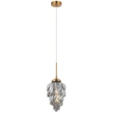 Suspended lamp Cream 1xe27 40W, size 18x18x48-150 cm, bronze color