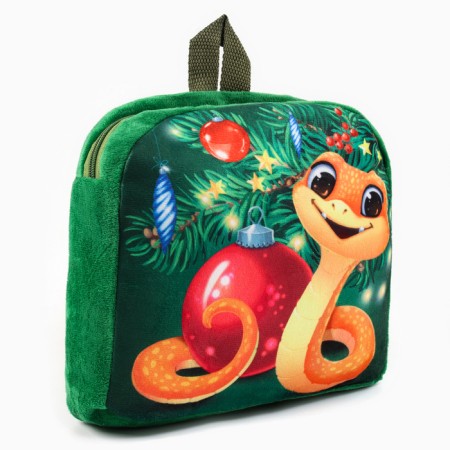 New Year's Baby backpack "The Christmas tree at the Christmas tree", 24x24 cm, for the New Year-2