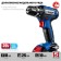 Drill-shuruvret bison DL-201-22, 20 V, 2x2 Ah, 1350 rpm, case