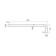 Holder for the upper shower IDDIS 001bb35i61, 350x21x97 mm, black