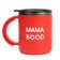 Thermal circle, 450 ml, campaign "Mom Boss", retains heat 2 hours, red