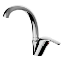 Zipponi ARA kitchen mixer, with high round pink, chromium color