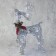 LED figure "Deer", 30 × 60 × 12 cm, metal, 220 V, glow of white