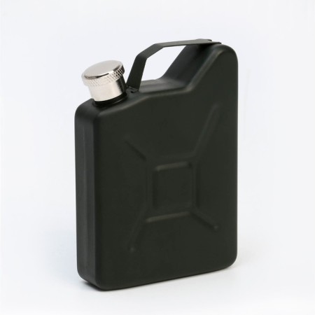 Flood for alcohol and water "Canister", stainless steel, gift, army, 150 ml