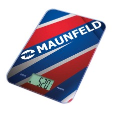 Kitchen Libra Maunfeld MKS-123G03, electronic, up to 8 kg, red-blue