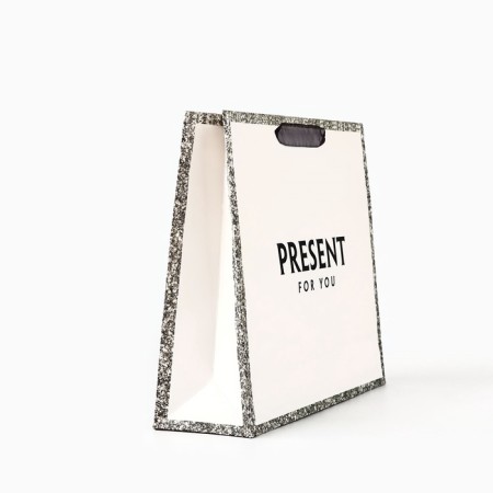 Laminated horizontal “Gift for you”, glitter, m, 30 × 26 × 9 cm-2
