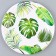 Paper “Leaves” plate, in a set of 6 pcs., 23 cm
