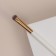 Make-up brush "White", 17.5 (+/- 1) cm, white color