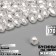 Plastic beads on the “Pearls” threads 0.7 × 0.5 × 0.4 cm, (set of 170 beads), white color